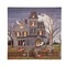 Haunted House Light-Up Led Halloween Wall Art 15.75 x 0.98 x 15.75 Inches.